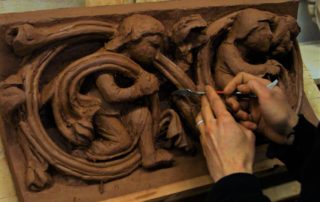 Bandeau Art Roman en argile - 12ème siècle