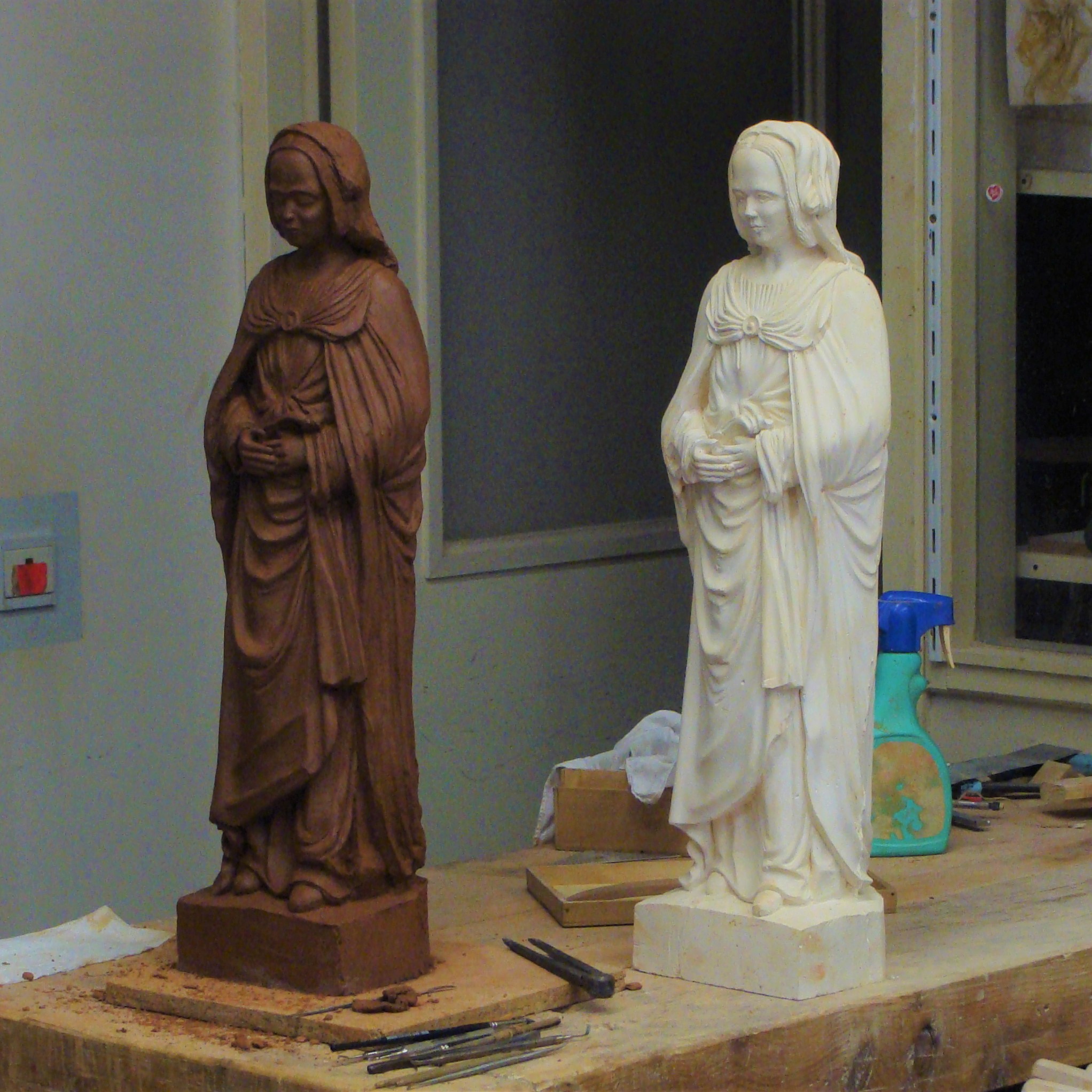 Moulage d’une Vierge 16ème siècle Moulage d'une Vierge 16ème siècle